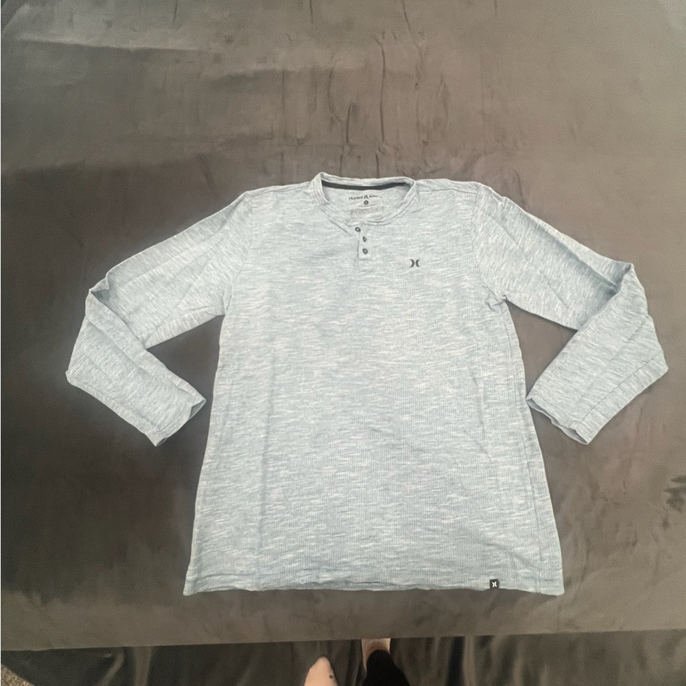 Men's Blue Henley Shirt